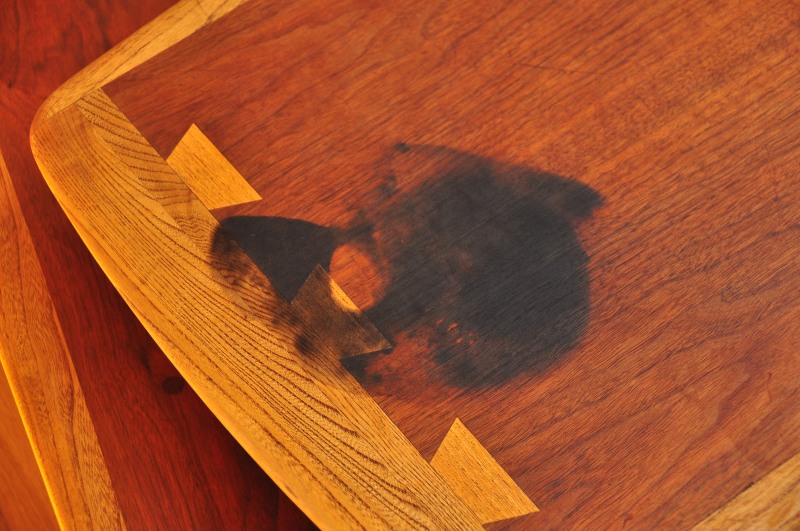 Removing Stains From Teak And Walnut, How To Fix Dark Water Spots On Hardwood Floors